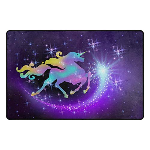 Magical Unicorn Rug Purple 78 x 50 CM