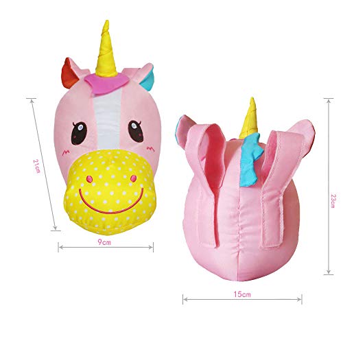 3D Unicorn Decoration For Kids Bike Scooter + Bike Rear Pack Kids T-Bar Kick Scooter Bike Pogo Stick Accessories