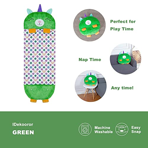 Green Unicorn Sleeping Bag For Kids 