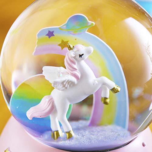 Rotating Unicorn & Rainbow Music Box