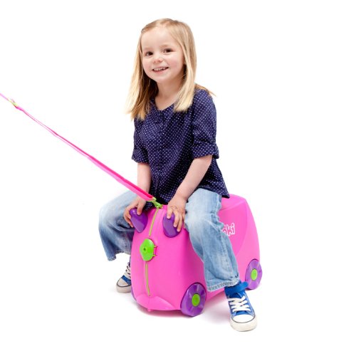 Trunki Children’s Ride-On Suitcase & Kid's Hand Luggage: Trixie (Pink) Unicorn