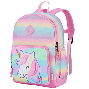 Cute Cat Glitter School Backpack, Girls Book Bag Large Capacity