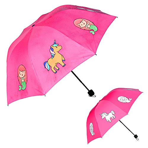 Mermaids & Unicorns Umbrella Pink