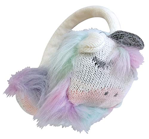 Multicoloured Unicorn Ear Muffs For Girls 