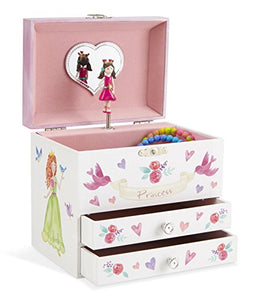 Unicorn Fairy Princess Musical Jewellery Box | Two Pull-Out Drawers | Jewelkeeper