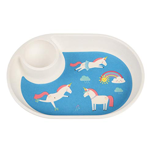 Magical Unicorn Bamboo Egg Cup & Plate