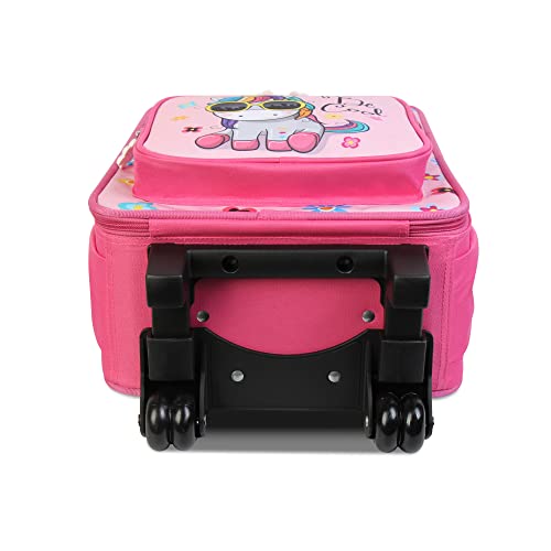Unicorn Design Suitcase | Pink 
