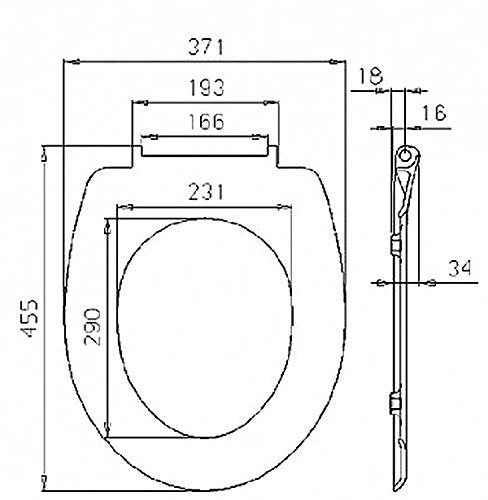 Unicorn Toilet Seat With Soft Close And Adjustable Hinge