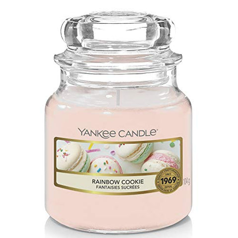 Yankee Candle Scented Candle | Rainbow Cookie Small Jar Candle | Burn Time: Up to 30 Hours