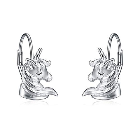 Stunning Sterling Silver Unicorn Earrings | Jewellery Gifts for Women Girls