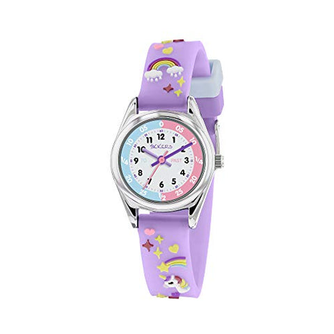 Tikkers Unicorn Design Girls Watch With Lilac Strap 
