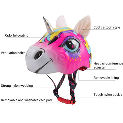 Kids Unicorn Style Bicycle Helmet 