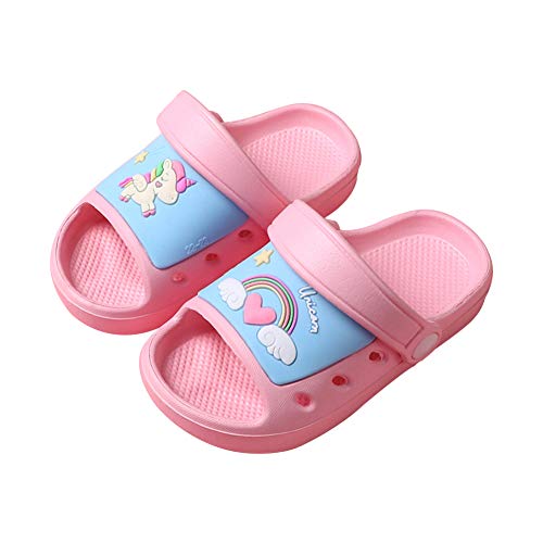 Girls Unicorn Sliders | Sandals | Pink 