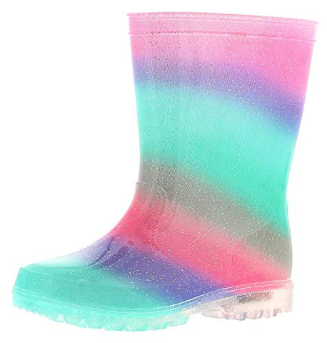 Rainbow Glitter Wellington Boots | Kids 