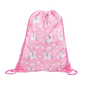 Sass & Belle Rainbow Unicorn Drawstring Bag | PE Kits, Swimming Bag