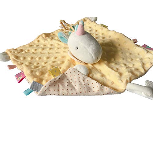 Minky Unicorn Comforter Taggy Blanket 