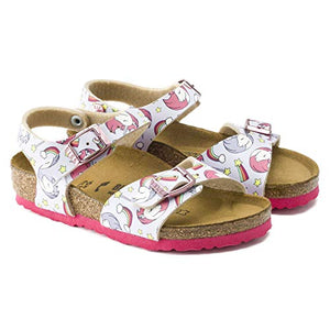 Birkenstock girls unicorn sandals pink soles