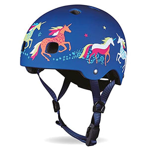 Micro Children's Lightweight Deluxe Helmet | Unicorn (Small 48-53Cm) | Micro Rear Led Light Safety Helmet Bike Cycle Scooter