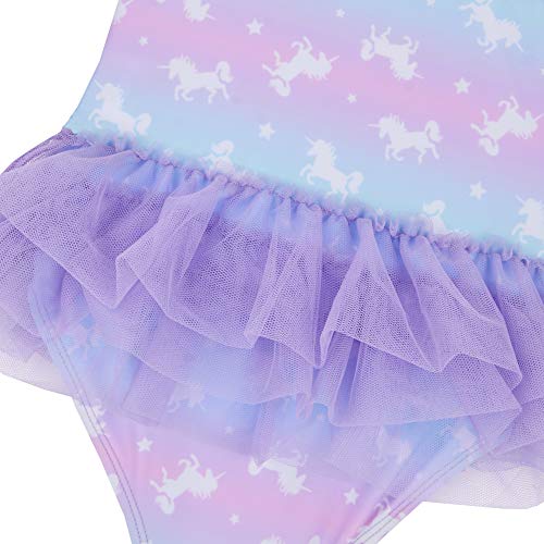 Minikidz Collection Unicorn Swimsuit with tutu- lilac