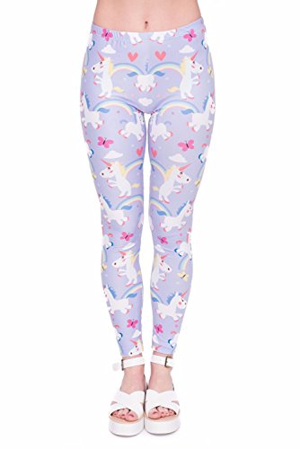 Unicorn Women's Yoga Leggings | Sizes 8 -12 | Lilac