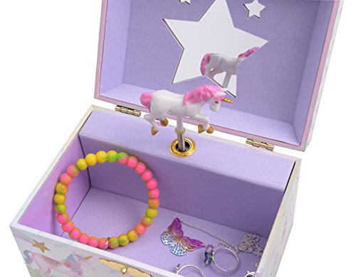 Unicorn musical jewellery trinket box