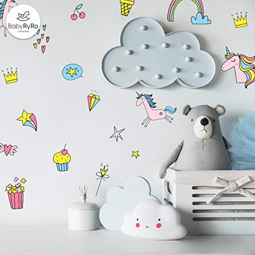 Colourful Unicorn Wall Stickers | Wall Decal 