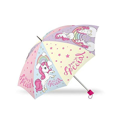 Pastel Coloured Unicorn Design Umbrella | Kids
