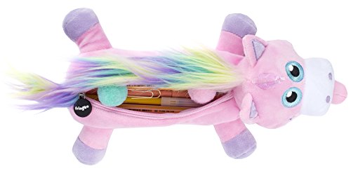 FRINGOO® Plush Unicorn Pencil Case For Girls | Pink