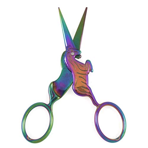 Rainbow Multicoloured Unicorn Scissors 4 Inch