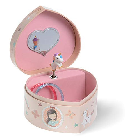 Heart Shaped Unicorn Jewellery box trinket 