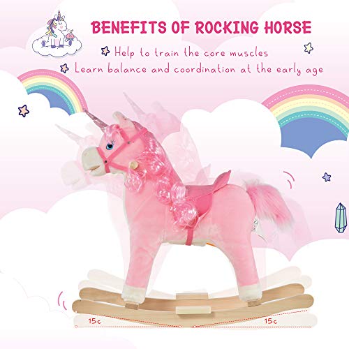 Pink Unicorn Rocking Horse 