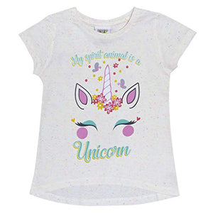 Pretty Unicorn T-Shirt For Girls | Floral Unicorn | Popgear