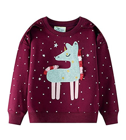 Girls Unicorn & Stars Sweatshirt | Jumper | Toddler Clothes  