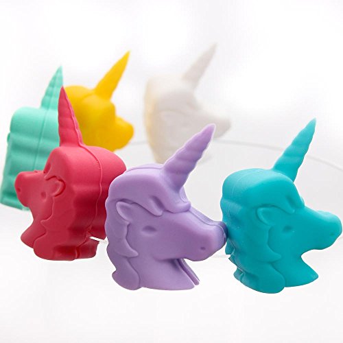 Unicorn Wine Glass Markers Silicone PACK OF 6 | Perfect For Parties
