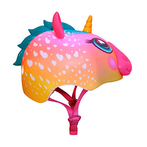 Unicorn 3D Bike Helmet | Orange, Pink, Blue