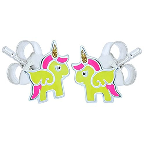 earrings unicorn yellow
