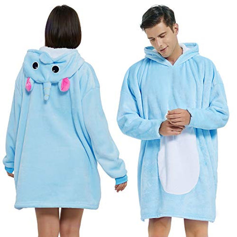 Unicorn Hoodie Blanket For Adults | Women, Men | Oversized Snuggle Hooded Big Blankets 
