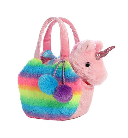 rainbow unicorn pet carrier bag