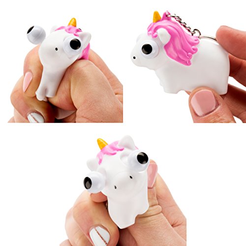 FRINGOO® Believe In Unicorns | Large Square Pencil Case | With Unicorn Keychain