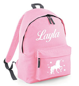 Personalised unicorn backpack - pink
