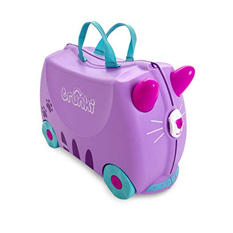 Trunki Children’s Ride-On Suitcase & Hand Luggage: Cassie Cat (Lilac)