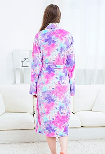 Pastel Unicorn Dressing Gown | Pink & Purple 