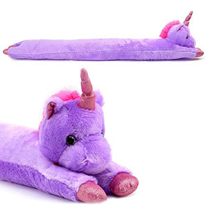Cute Unicorn Plush Door Draught Excluder - Purple