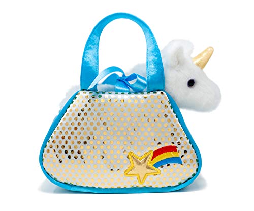 Unicorn purse with soft toy