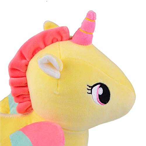 Yellow Unicorn Soft Toy 