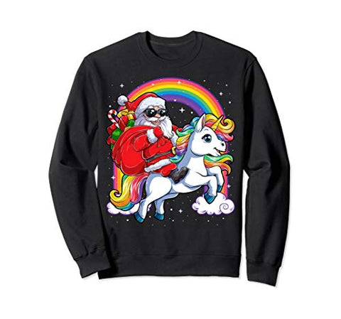 Unicorn X-Mas Jumper | Christmas Sweatshirt | Multicoloured Rainbow