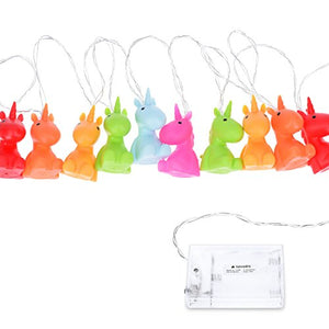 Navaris LED Unicorn Coloured Fairy Lights | 2m Length | Indoor String of Lights | Child's Bedroom