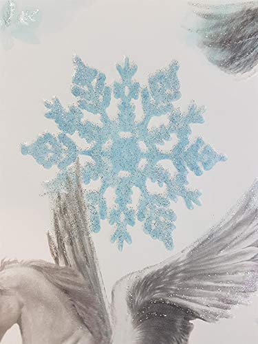 Fairytale Unicorn Glitter Wallpaper | Girls | Mystical Textured White Ice Blue | YöL