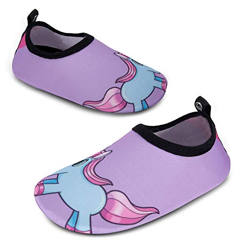Kids girls unicorn water sock aqua shoe