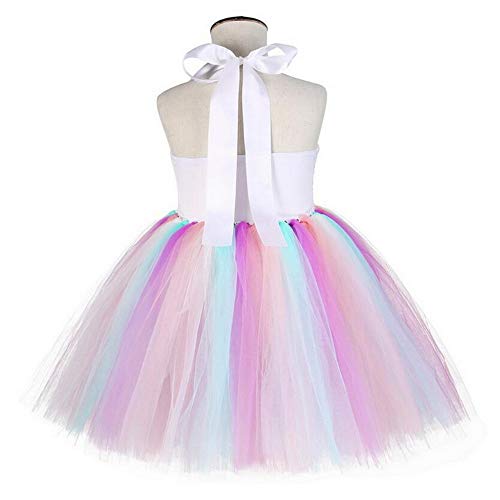 Girls Princess Unicorn Dress Up | Kids Ballet Tutu Tulle Dress With Headband Horn & Angel Wing